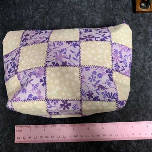 🎉Host Pic🎉 Large Quilted Handmade Cosmetic Bag - Picture 7 of 8